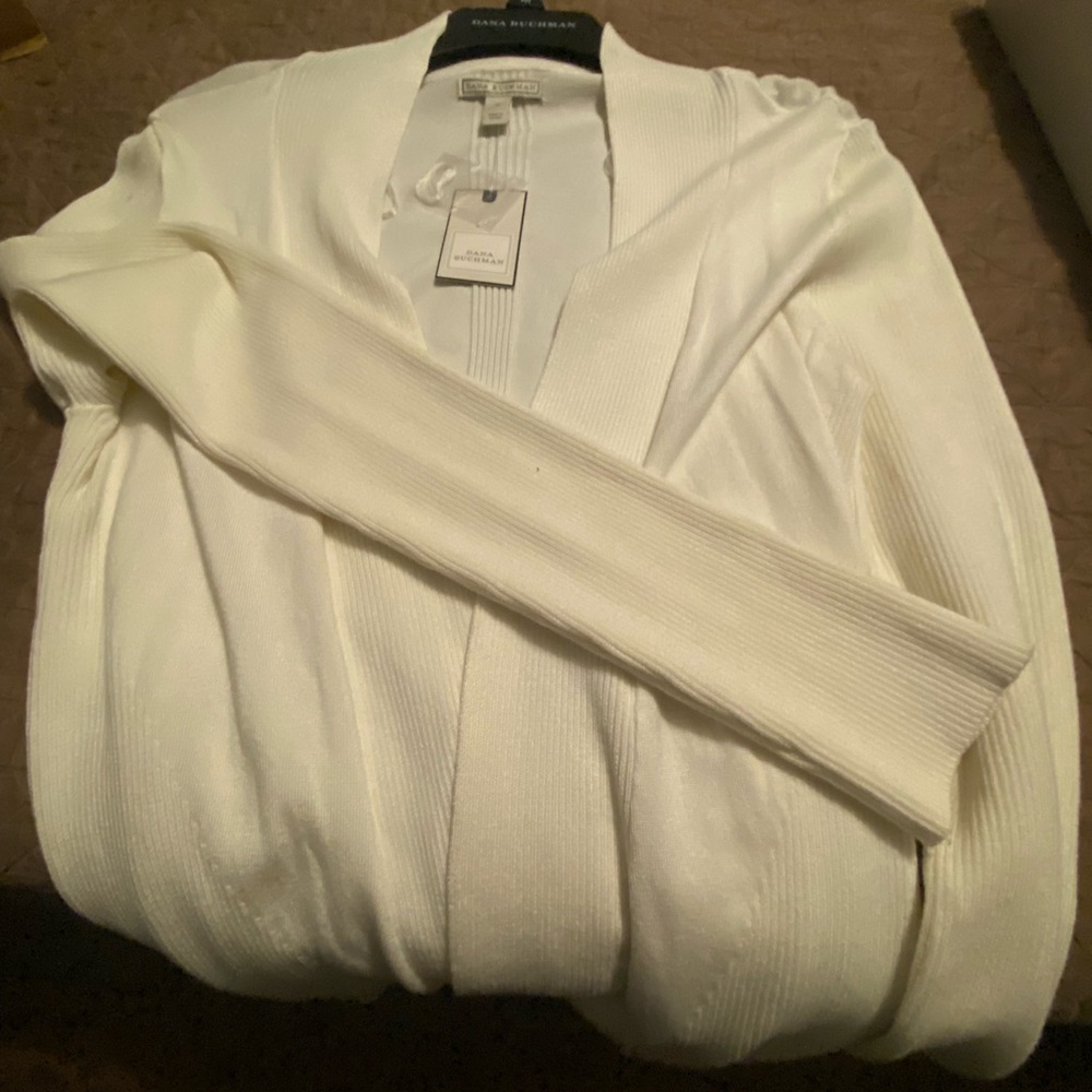 White Dana Buchman Cardigan
